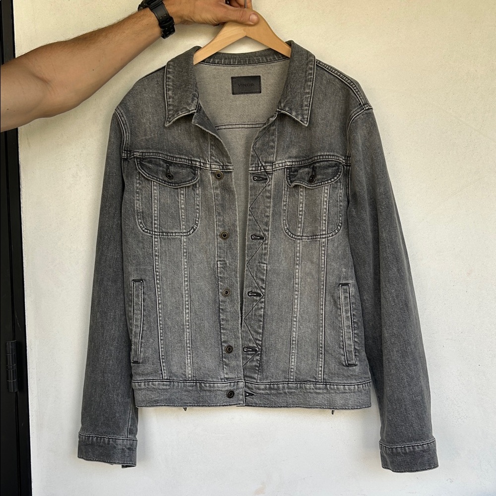 Vince Gray Denim Jacket